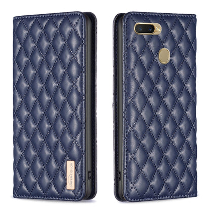 Diamond Lattice Magnetic Leather Flip Phone Case, For OPPO A7, For OPPO A15, For OPPO A16s / A16 / A54s / A55 5G / A54 4G, For OPPO A57 4G