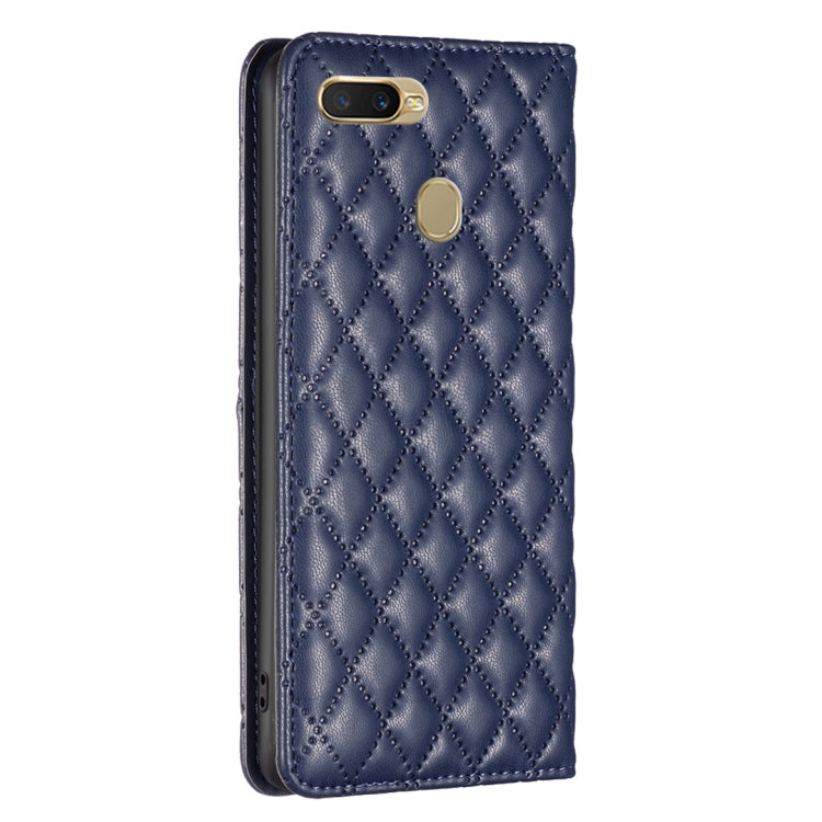 Diamond Lattice Magnetic Leather Flip Phone Case, For OPPO A7, For OPPO A15, For OPPO A16s / A16 / A54s / A55 5G / A54 4G, For OPPO A57 4G