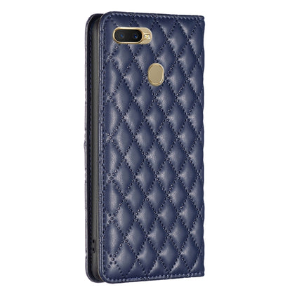 Diamond Lattice Magnetic Leather Flip Phone Case, For OPPO A7, For OPPO A15, For OPPO A16s / A16 / A54s / A55 5G / A54 4G, For OPPO A57 4G