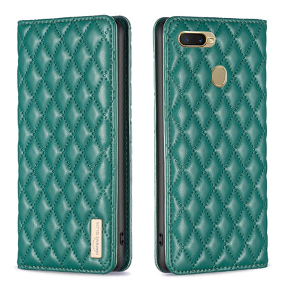 Diamond Lattice Magnetic Leather Flip Phone Case, For OPPO A7, For OPPO A15, For OPPO A16s / A16 / A54s / A55 5G / A54 4G, For OPPO A57 4G
