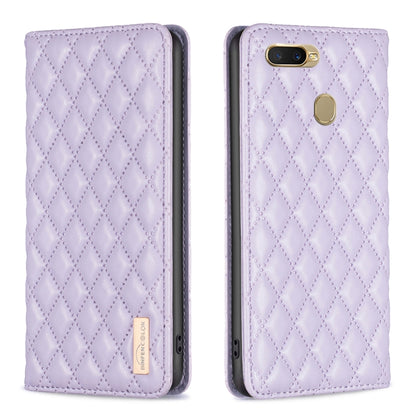 Diamond Lattice Magnetic Leather Flip Phone Case, For OPPO A7, For OPPO A15, For OPPO A16s / A16 / A54s / A55 5G / A54 4G, For OPPO A57 4G
