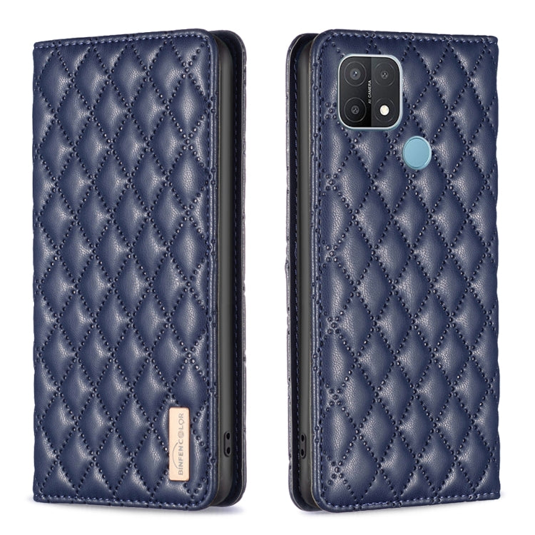 Diamond Lattice Magnetic Leather Flip Phone Case, For OPPO A7, For OPPO A15, For OPPO A16s / A16 / A54s / A55 5G / A54 4G, For OPPO A57 4G