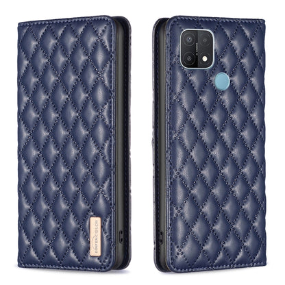 Diamond Lattice Magnetic Leather Flip Phone Case, For OPPO A7, For OPPO A15, For OPPO A16s / A16 / A54s / A55 5G / A54 4G, For OPPO A57 4G