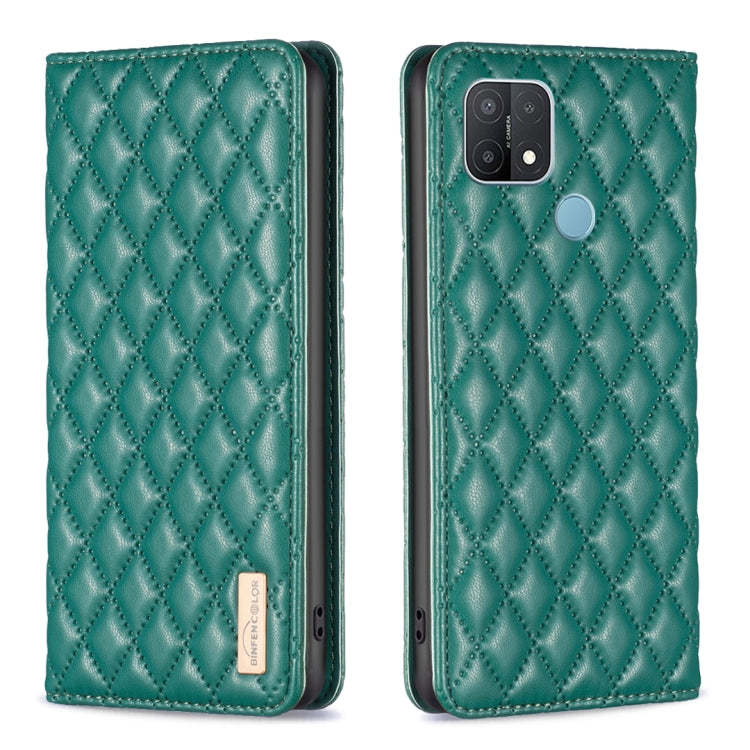 Diamond Lattice Magnetic Leather Flip Phone Case, For OPPO A7, For OPPO A15, For OPPO A16s / A16 / A54s / A55 5G / A54 4G, For OPPO A57 4G