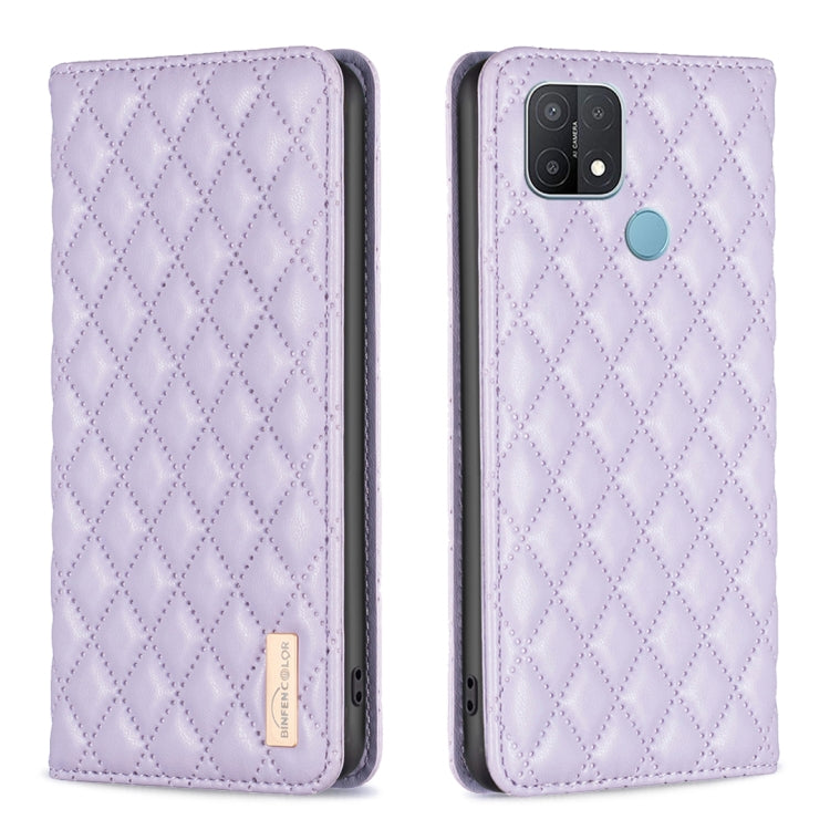 Diamond Lattice Magnetic Leather Flip Phone Case, For OPPO A7, For OPPO A15, For OPPO A16s / A16 / A54s / A55 5G / A54 4G, For OPPO A57 4G