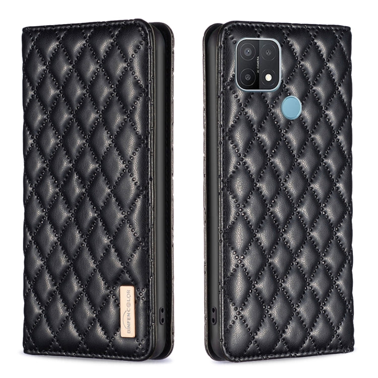 Diamond Lattice Magnetic Leather Flip Phone Case, For OPPO A7, For OPPO A15, For OPPO A16s / A16 / A54s / A55 5G / A54 4G, For OPPO A57 4G