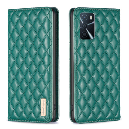 Diamond Lattice Magnetic Leather Flip Phone Case, For OPPO A7, For OPPO A15, For OPPO A16s / A16 / A54s / A55 5G / A54 4G, For OPPO A57 4G