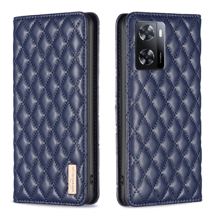 Diamond Lattice Magnetic Leather Flip Phone Case, For OPPO A7, For OPPO A15, For OPPO A16s / A16 / A54s / A55 5G / A54 4G, For OPPO A57 4G