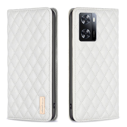 Diamond Lattice Magnetic Leather Flip Phone Case, For OPPO A7, For OPPO A15, For OPPO A16s / A16 / A54s / A55 5G / A54 4G, For OPPO A57 4G