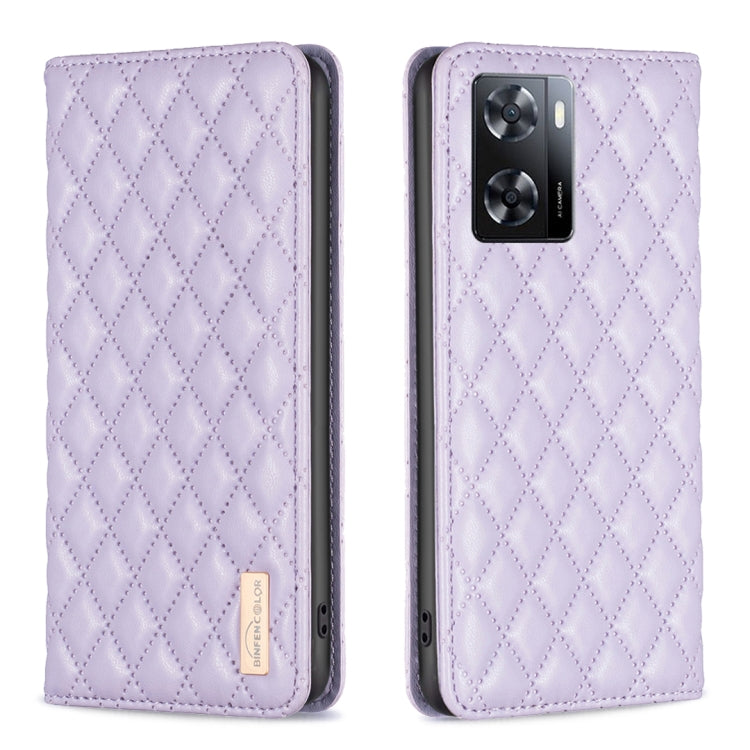 Diamond Lattice Magnetic Leather Flip Phone Case, For OPPO A7, For OPPO A15, For OPPO A16s / A16 / A54s / A55 5G / A54 4G, For OPPO A57 4G