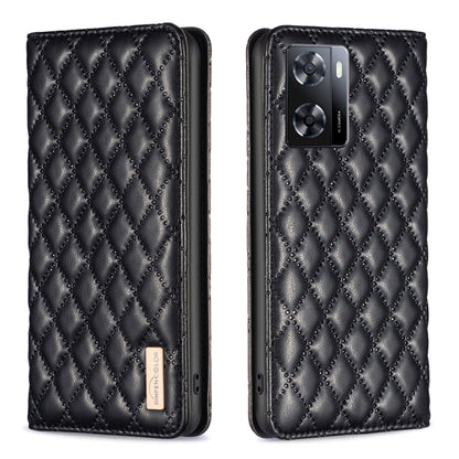 Diamond Lattice Magnetic Leather Flip Phone Case, For OPPO A7, For OPPO A15, For OPPO A16s / A16 / A54s / A55 5G / A54 4G, For OPPO A57 4G