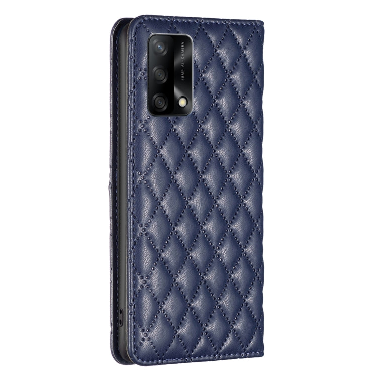 Diamond Lattice Magnetic Leather Flip Phone Case, For OPPO A74 4G / F19 4G, For OPPO A74 5G / A93 5G / A54 5G, For OPPO A76 4G / A36 4G / K10 4G / Realme 9i, For OPPO A94 4G / Reno5 F / F19 Pro