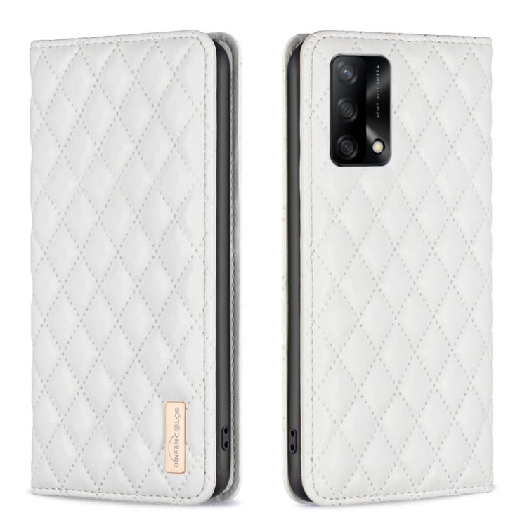 Diamond Lattice Magnetic Leather Flip Phone Case, For OPPO A74 4G / F19 4G, For OPPO A74 5G / A93 5G / A54 5G, For OPPO A76 4G / A36 4G / K10 4G / Realme 9i, For OPPO A94 4G / Reno5 F / F19 Pro