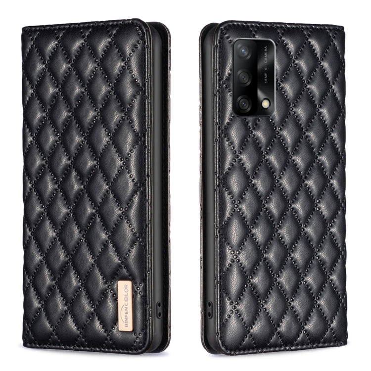 Diamond Lattice Magnetic Leather Flip Phone Case, For OPPO A74 4G / F19 4G, For OPPO A74 5G / A93 5G / A54 5G, For OPPO A76 4G / A36 4G / K10 4G / Realme 9i, For OPPO A94 4G / Reno5 F / F19 Pro