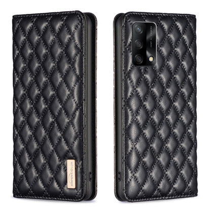 Diamond Lattice Magnetic Leather Flip Phone Case, For OPPO A74 4G / F19 4G, For OPPO A74 5G / A93 5G / A54 5G, For OPPO A76 4G / A36 4G / K10 4G / Realme 9i, For OPPO A94 4G / Reno5 F / F19 Pro