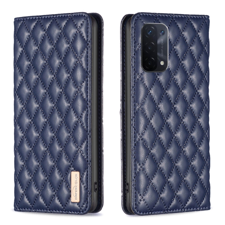 Diamond Lattice Magnetic Leather Flip Phone Case, For OPPO A74 4G / F19 4G, For OPPO A74 5G / A93 5G / A54 5G, For OPPO A76 4G / A36 4G / K10 4G / Realme 9i, For OPPO A94 4G / Reno5 F / F19 Pro