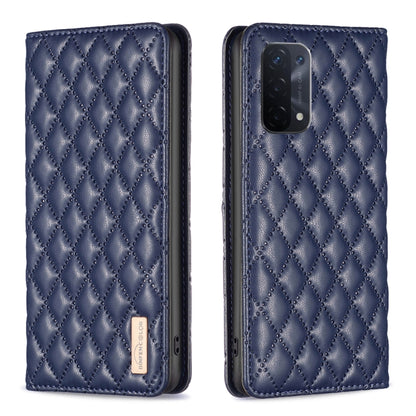 Diamond Lattice Magnetic Leather Flip Phone Case, For OPPO A74 4G / F19 4G, For OPPO A74 5G / A93 5G / A54 5G, For OPPO A76 4G / A36 4G / K10 4G / Realme 9i, For OPPO A94 4G / Reno5 F / F19 Pro