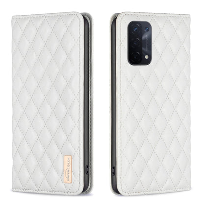 Diamond Lattice Magnetic Leather Flip Phone Case, For OPPO A74 4G / F19 4G, For OPPO A74 5G / A93 5G / A54 5G, For OPPO A76 4G / A36 4G / K10 4G / Realme 9i, For OPPO A94 4G / Reno5 F / F19 Pro