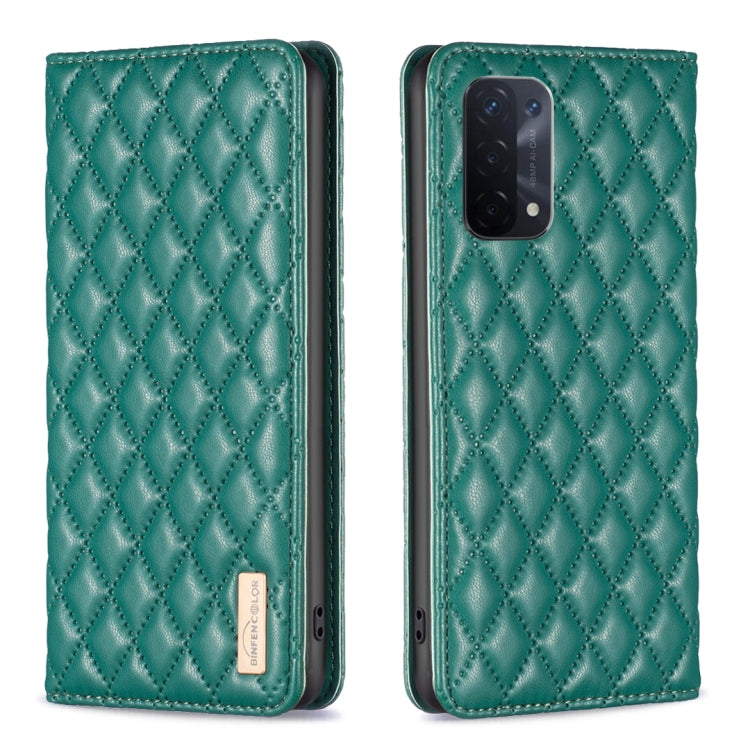 Diamond Lattice Magnetic Leather Flip Phone Case, For OPPO A74 4G / F19 4G, For OPPO A74 5G / A93 5G / A54 5G, For OPPO A76 4G / A36 4G / K10 4G / Realme 9i, For OPPO A94 4G / Reno5 F / F19 Pro