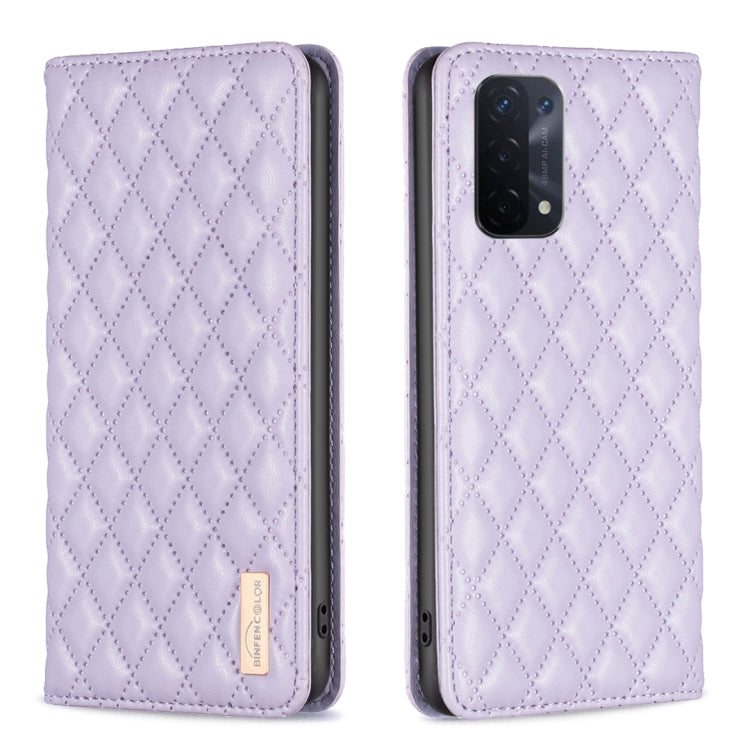 Diamond Lattice Magnetic Leather Flip Phone Case, For OPPO A74 4G / F19 4G, For OPPO A74 5G / A93 5G / A54 5G, For OPPO A76 4G / A36 4G / K10 4G / Realme 9i, For OPPO A94 4G / Reno5 F / F19 Pro