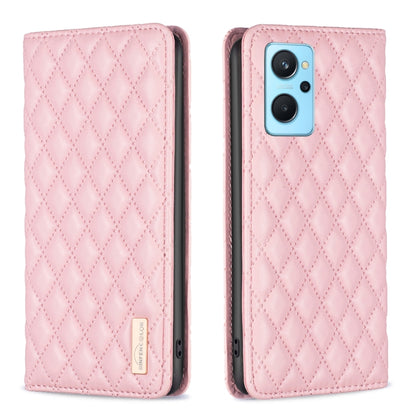 Diamond Lattice Magnetic Leather Flip Phone Case, For OPPO A74 4G / F19 4G, For OPPO A74 5G / A93 5G / A54 5G, For OPPO A76 4G / A36 4G / K10 4G / Realme 9i, For OPPO A94 4G / Reno5 F / F19 Pro
