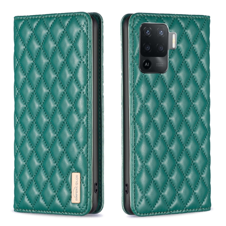 Diamond Lattice Magnetic Leather Flip Phone Case, For OPPO A74 4G / F19 4G, For OPPO A74 5G / A93 5G / A54 5G, For OPPO A76 4G / A36 4G / K10 4G / Realme 9i, For OPPO A94 4G / Reno5 F / F19 Pro