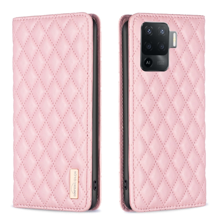 Diamond Lattice Magnetic Leather Flip Phone Case, For OPPO A74 4G / F19 4G, For OPPO A74 5G / A93 5G / A54 5G, For OPPO A76 4G / A36 4G / K10 4G / Realme 9i, For OPPO A94 4G / Reno5 F / F19 Pro