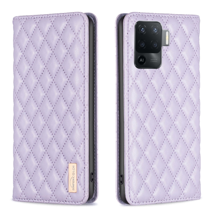 Diamond Lattice Magnetic Leather Flip Phone Case, For OPPO A74 4G / F19 4G, For OPPO A74 5G / A93 5G / A54 5G, For OPPO A76 4G / A36 4G / K10 4G / Realme 9i, For OPPO A94 4G / Reno5 F / F19 Pro