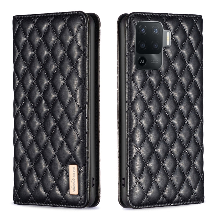 Diamond Lattice Magnetic Leather Flip Phone Case, For OPPO A74 4G / F19 4G, For OPPO A74 5G / A93 5G / A54 5G, For OPPO A76 4G / A36 4G / K10 4G / Realme 9i, For OPPO A94 4G / Reno5 F / F19 Pro