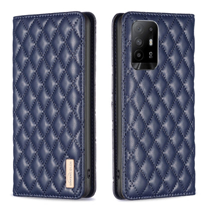 Diamond Lattice Magnetic Leather Flip Phone Case, For OPPO A94 5G / F19 Pro+, For OPPO A96 5G / Reno7 Z, For OPPO Find X5 Pro, For OPPO Find X5
