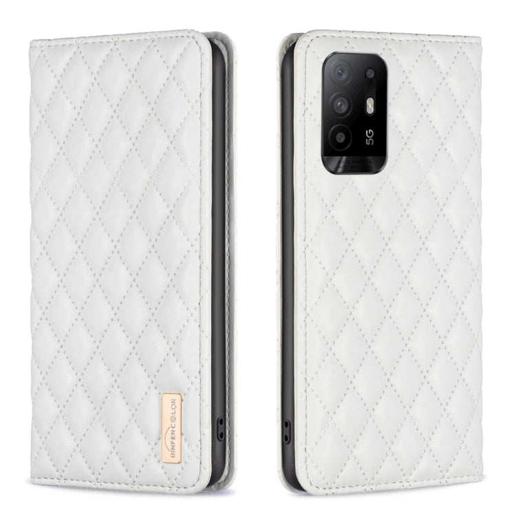Diamond Lattice Magnetic Leather Flip Phone Case, For OPPO A94 5G / F19 Pro+, For OPPO A96 5G / Reno7 Z, For OPPO Find X5 Pro, For OPPO Find X5