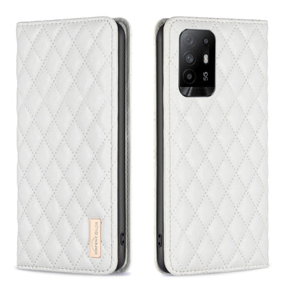 Diamond Lattice Magnetic Leather Flip Phone Case, For OPPO A94 5G / F19 Pro+, For OPPO A96 5G / Reno7 Z, For OPPO Find X5 Pro, For OPPO Find X5