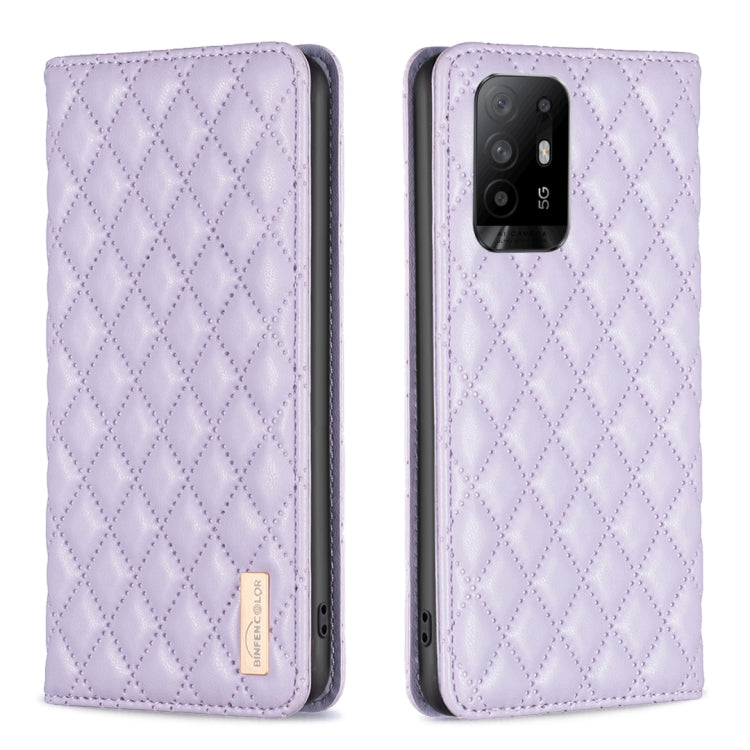 Diamond Lattice Magnetic Leather Flip Phone Case, For OPPO A94 5G / F19 Pro+, For OPPO A96 5G / Reno7 Z, For OPPO Find X5 Pro, For OPPO Find X5