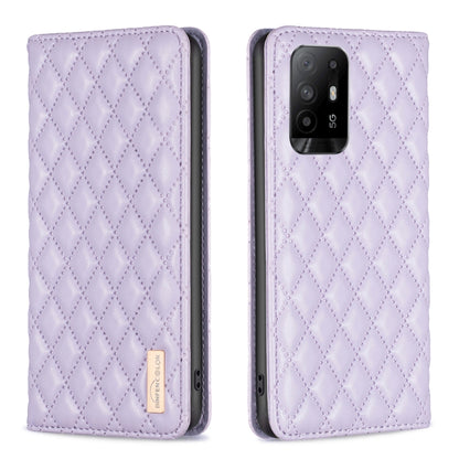 Diamond Lattice Magnetic Leather Flip Phone Case, For OPPO A94 5G / F19 Pro+, For OPPO A96 5G / Reno7 Z, For OPPO Find X5 Pro, For OPPO Find X5