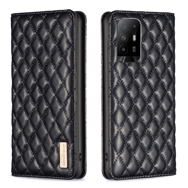 Diamond Lattice Magnetic Leather Flip Phone Case, For OPPO A94 5G / F19 Pro+, For OPPO A96 5G / Reno7 Z, For OPPO Find X5 Pro, For OPPO Find X5