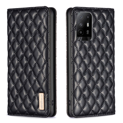 Diamond Lattice Magnetic Leather Flip Phone Case, For OPPO A94 5G / F19 Pro+, For OPPO A96 5G / Reno7 Z, For OPPO Find X5 Pro, For OPPO Find X5