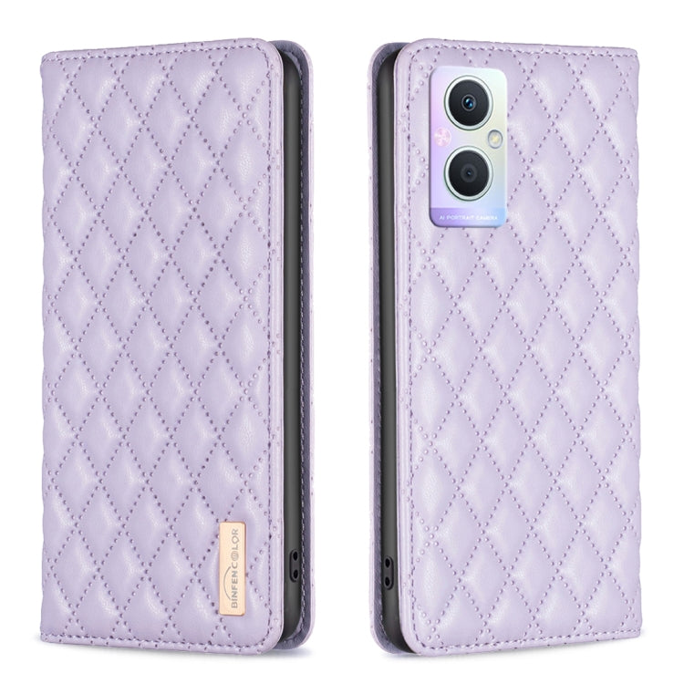 Diamond Lattice Magnetic Leather Flip Phone Case, For OPPO A94 5G / F19 Pro+, For OPPO A96 5G / Reno7 Z, For OPPO Find X5 Pro, For OPPO Find X5