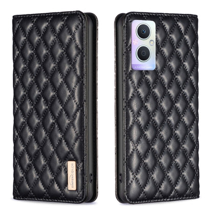 Diamond Lattice Magnetic Leather Flip Phone Case, For OPPO A94 5G / F19 Pro+, For OPPO A96 5G / Reno7 Z, For OPPO Find X5 Pro, For OPPO Find X5