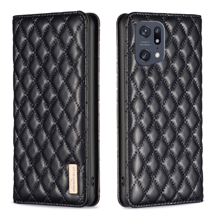 Diamond Lattice Magnetic Leather Flip Phone Case, For OPPO A94 5G / F19 Pro+, For OPPO A96 5G / Reno7 Z, For OPPO Find X5 Pro, For OPPO Find X5