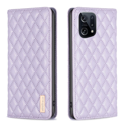 Diamond Lattice Magnetic Leather Flip Phone Case, For OPPO A94 5G / F19 Pro+, For OPPO A96 5G / Reno7 Z, For OPPO Find X5 Pro, For OPPO Find X5