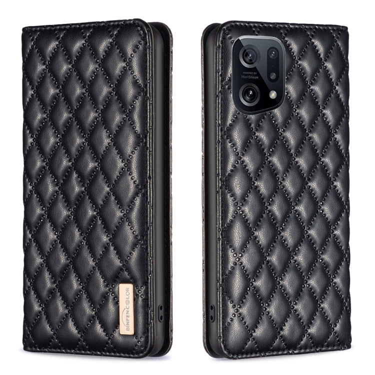 Diamond Lattice Magnetic Leather Flip Phone Case, For OPPO A94 5G / F19 Pro+, For OPPO A96 5G / Reno7 Z, For OPPO Find X5 Pro, For OPPO Find X5