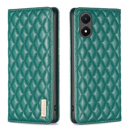 Diamond Lattice Magnetic Leather Flip Phone Case, For OPPO Reno7 5G / Find X5 Lite, For vivo Y02s, For vivo Y11 / Y15 / Y12 / Y17, For vivo Y15s