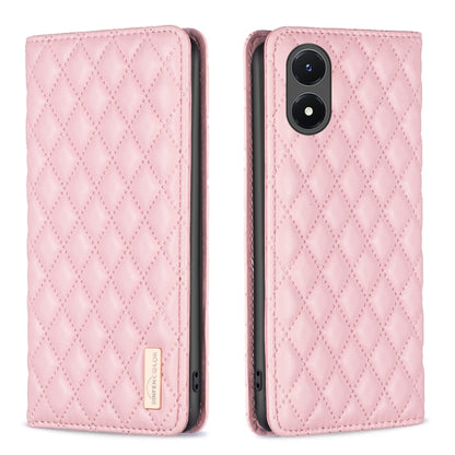 Diamond Lattice Magnetic Leather Flip Phone Case, For OPPO Reno7 5G / Find X5 Lite, For vivo Y02s, For vivo Y11 / Y15 / Y12 / Y17, For vivo Y15s