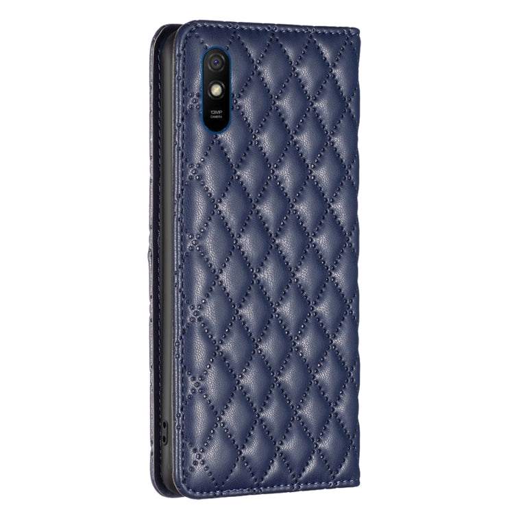 Diamond Lattice Magnetic Leather Flip Phone Case, For Xiaomi Redmi 9A, For Xiaomi Redmi 9C / 10A / Poco C31, For Xiaomi Redmi 9, For Xiaomi Redmi 10 5G / Note 11E