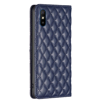 Diamond Lattice Magnetic Leather Flip Phone Case, For Xiaomi Redmi 9A, For Xiaomi Redmi 9C / 10A / Poco C31, For Xiaomi Redmi 9, For Xiaomi Redmi 10 5G / Note 11E