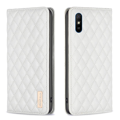 Diamond Lattice Magnetic Leather Flip Phone Case, For Xiaomi Redmi 9A, For Xiaomi Redmi 9C / 10A / Poco C31, For Xiaomi Redmi 9, For Xiaomi Redmi 10 5G / Note 11E