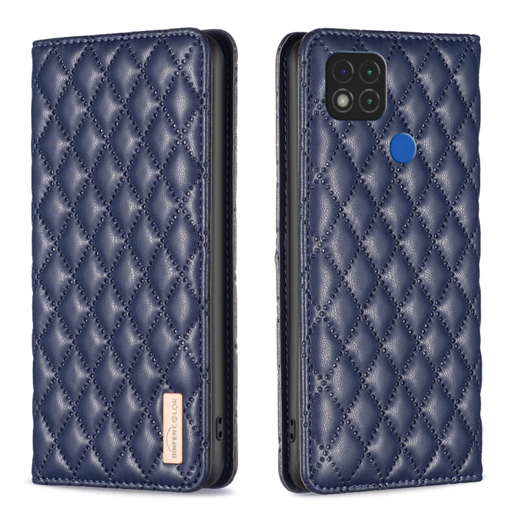 Diamond Lattice Magnetic Leather Flip Phone Case, For Xiaomi Redmi 9A, For Xiaomi Redmi 9C / 10A / Poco C31, For Xiaomi Redmi 9, For Xiaomi Redmi 10 5G / Note 11E