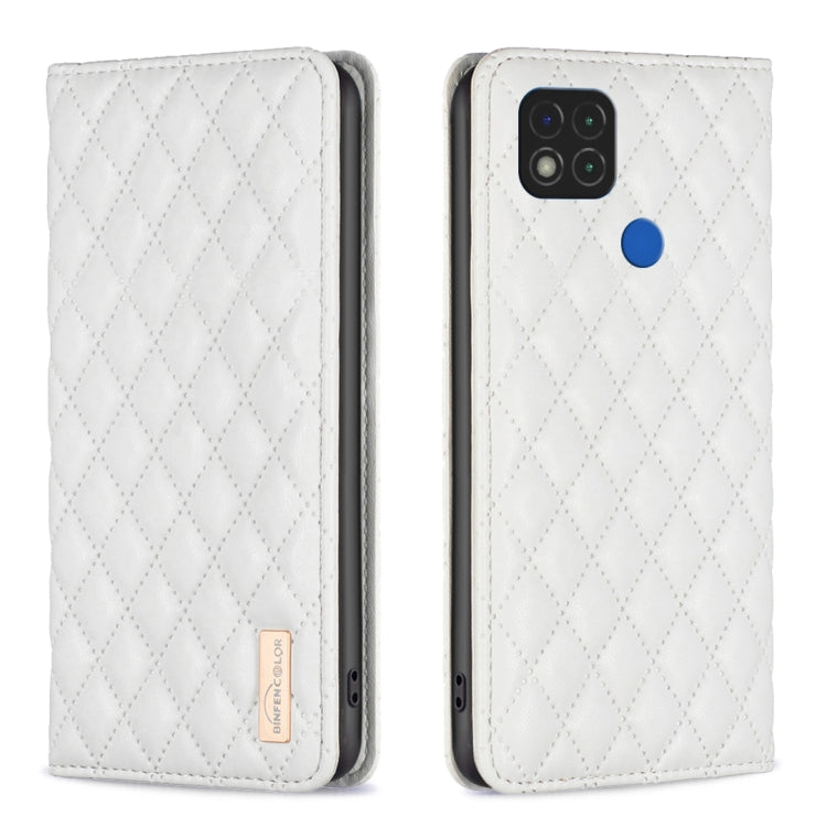 Diamond Lattice Magnetic Leather Flip Phone Case, For Xiaomi Redmi 9A, For Xiaomi Redmi 9C / 10A / Poco C31, For Xiaomi Redmi 9, For Xiaomi Redmi 10 5G / Note 11E