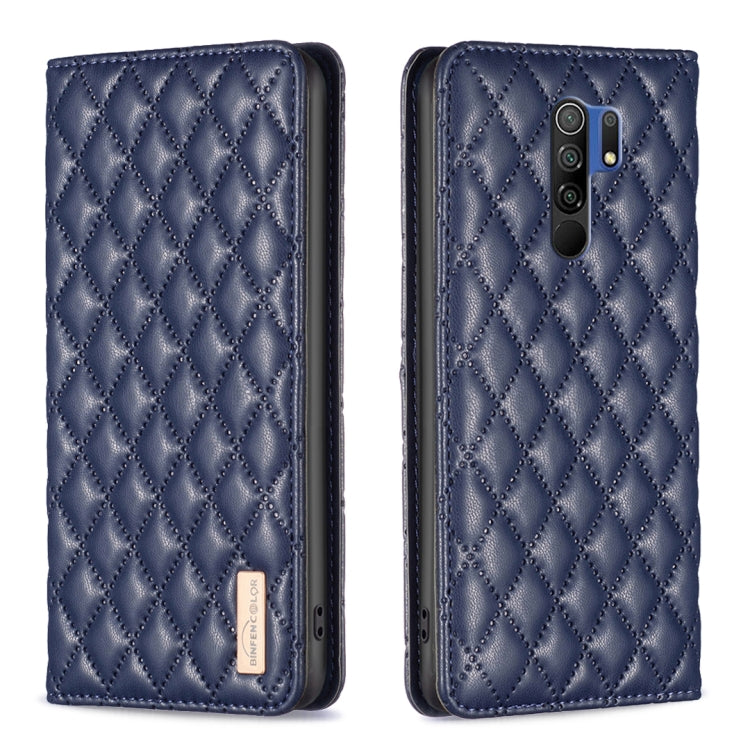 Diamond Lattice Magnetic Leather Flip Phone Case, For Xiaomi Redmi 9A, For Xiaomi Redmi 9C / 10A / Poco C31, For Xiaomi Redmi 9, For Xiaomi Redmi 10 5G / Note 11E