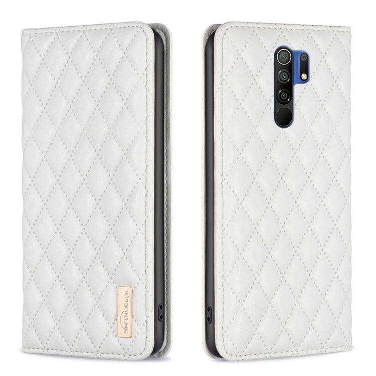 Diamond Lattice Magnetic Leather Flip Phone Case, For Xiaomi Redmi 9A, For Xiaomi Redmi 9C / 10A / Poco C31, For Xiaomi Redmi 9, For Xiaomi Redmi 10 5G / Note 11E